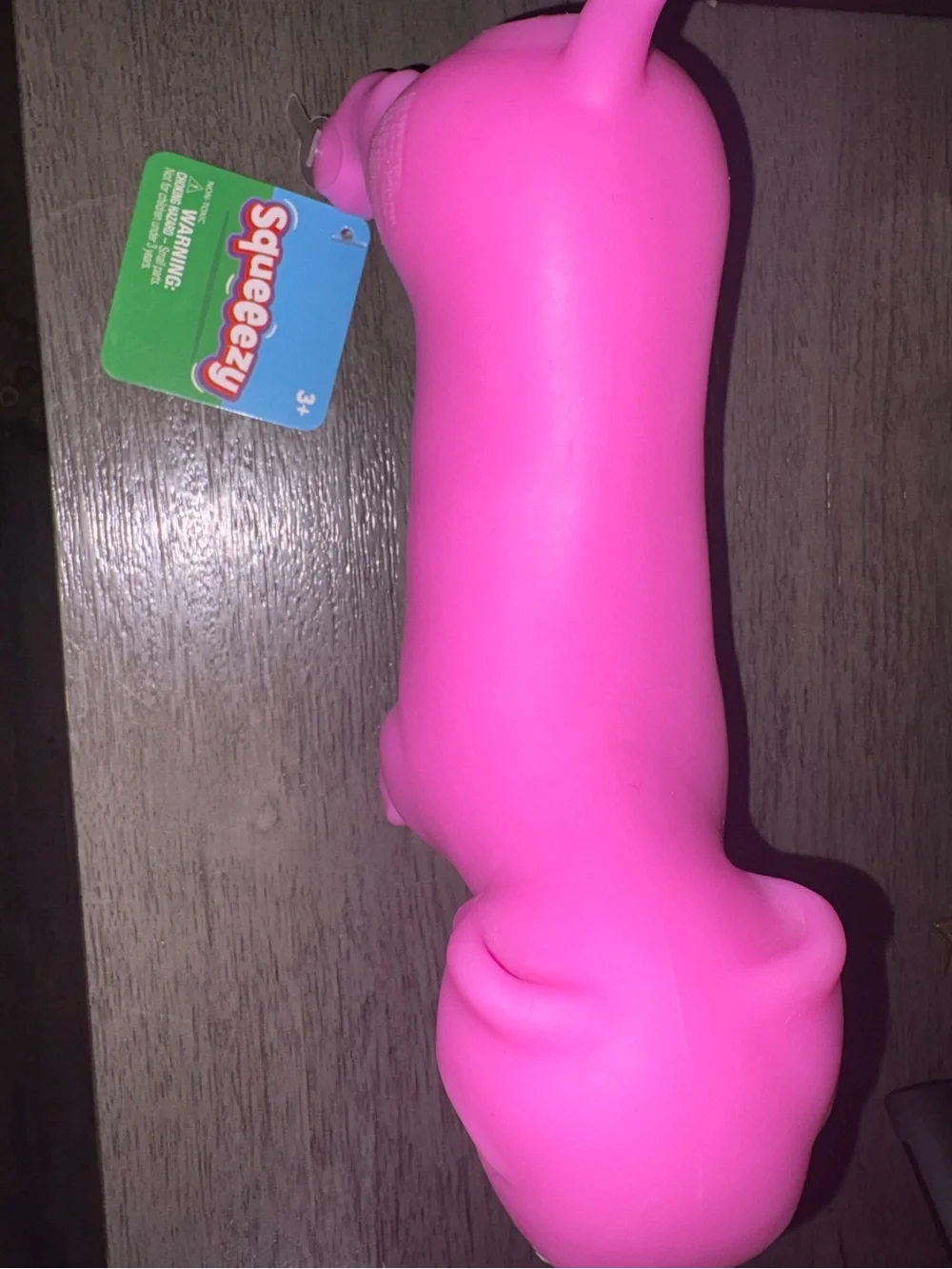 Squeezy wiener dog pink